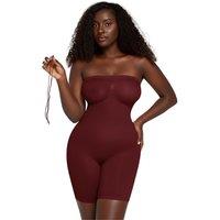 GWB Shapewear Women's Burgundy Sculpt Removable Straps Butt Lift Tummy Control Shapewear | Size: 12