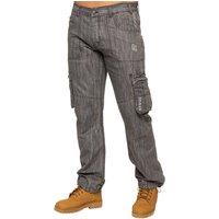 Enzo Men's Cargo Denim Jeans in Grey | Size: 34R