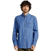 Enzo Men's Regular Fit Denim Shirt in Blue | Size: 2XL