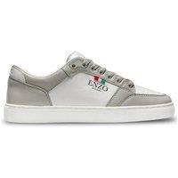 Enzo Men's Monza Low Top Trainers in White | Size: 12