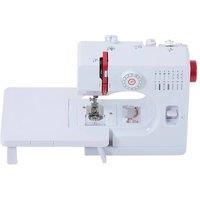 Living and Home Portable Mini Sewing Machine with 14 Stitches in White