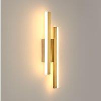 Pheashine Modern Gold Wall Lamp 16W 3000K Warm White Acrylic Diffuser