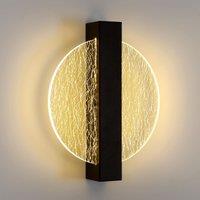 Pheashine Luxury Wall Light 25x20cm Gold Thread Embedded in Black | Size: 25x20 cm