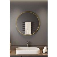 Neo Gold Nordic Round Metal Frame Wall Mirror 40cm 50cm 60cm 70cm & 80cm | Size: 70 cm x 70 cm