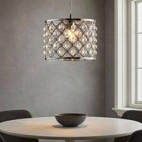 Voltico Metal Droplet Chrome Lamp Shade in Metallic Silver