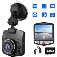 Hinsinc Dash Cam Mini Full HD Car DVR Camera Motion Detection in Black