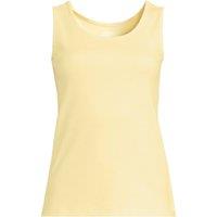 Lands' End Women's Plus Cotton Vest Top in Yellow | Size: 20-22
