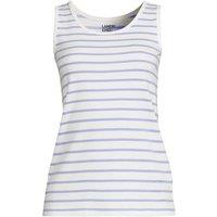 Lands' End Women's Cotton Vest Top in Ivory | Size: 20