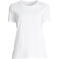 Lands' End Women's Plus Supima Short Sleeve Crew Neck T-shirt in White | Size: 24-26