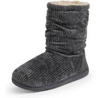 VIVA Polar Women's Faux Fur Fluffy Indoor Sherpa Lined Slipper Boots in Grey | Size: 5