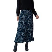 Roman Women's Floral Print Midi Stretch Skirt in Blue | Size: 12