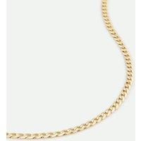 The Fine Collective Women's 9ct Yellow Gold Solid Curb Chain 18 inch | Size: 18 inches
