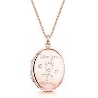 LOVELOX Lockets Women's Mummy Personalised Locket in Rose Gold