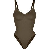 GWB Shapewear Women's Olive Brown Aurasnatch Seamless Tummy Control Shapewear Bodysuit | Size: 16-18