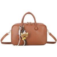 Aftershock London Women's Handbag With Charms in Brown