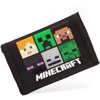 Minecraft Velcro Wallet | Unisex Kids Black | Official Merch