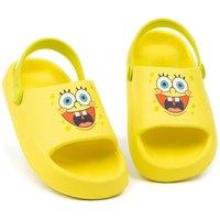 SpongeBob SquarePants Kids Yellow Sliders | Size: 13