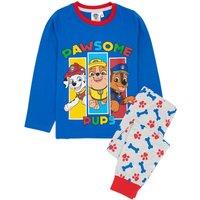 Paw Patrol Boy's Long Sleeve Long Leg Pyjama Set | Blue | Official Merch | Size: 2-3 Years