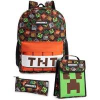 Minecraft 3 Piece Backpack Set | Unisex Kids Multicoloured