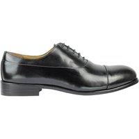 XPOSED Men's Genuine Leather Shiny Oxford Shoes in Black | Size: 9