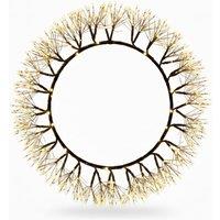 Pegdev Outdoor Christmas Metal Wreath 25cm 800 LED Warm White Festive Decor