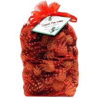 Milford Collection Scented Pine Cones Winter Spice in Red