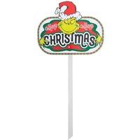VFM e-Store Grinch Christmas Decorative Sign Merry 24 Pack in Green