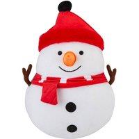 VFM e-Store Christmas Snowman Wall Decoration Plush Gift 49cm x 41cm White X 1 | Size: 49 cm x 41 cm