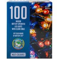 VFM e-Store Christmas Red White String Lights 100 Bulbs 10m x 1cm Multicolour X 1 | Size: 10m x 1 cm