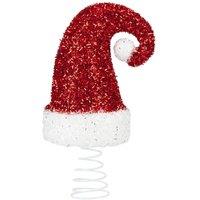 VFM e-Store Christmas Santa Hat Decoration 23cm x 13cm Red X 1 | Size: 23 cm x 13 cm