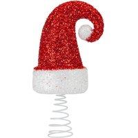 VFM e-Store Christmas Santa Hat Decoration 29cm x 14cm Red X 1 | Size: 29 cm x 14 cm