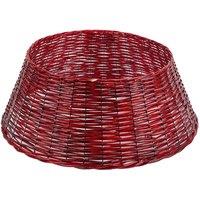 VFM e-Store Christmas Tree Skirt Decoration 70cm x 70cm Red X 1 | Size: 70 cm x 70 cm