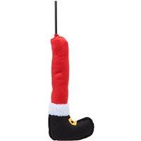 VFM e-Store Christmas Santa Leg Decoration 56cm x 25cm Red X 1 | Size: 56 cm x 25 cm