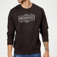 Beetlejuice White Logo Sweatshirt - Black | Size: Large