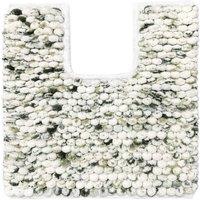 Allure Bath Fashions Marl Chunky Bobble Pedestal Toilet Mat Non Slip in Green