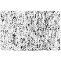 Allure Bath Fashions Marl Chunky Bobble Bath Mat Non Slip in Dark Grey