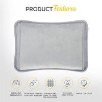 MONHOUSE Rechargeable Electric Hot Water Bottle Grey - Heat Pad - Waist Belt