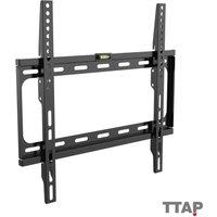 TTAP PPS TTD404F Slim Fixed TV Bracket Up to 65" with Built-in Safety Lock in Black