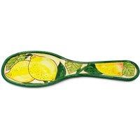 Verano Spanish Ceramics Signature Lemons Hand Painted Ceramic Kitchen Dining Utensil Spoon Rest (L) 28cm