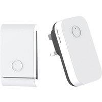 ENER-J Wireless Kinetic Doorbell & Plug In Chime White 240V