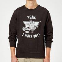 DC Comics Superman I Work Out Sweatshirt - Black | Size: Small