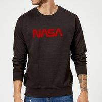 NASA Worm Red Logotype Sweatshirt - Black | Size: Small