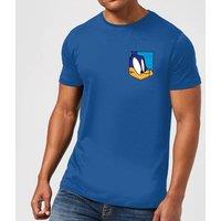 Looney Tunes Roadrunner Face Faux Pocket Men's T-Shirt - Royal Blue | Size: 2XL