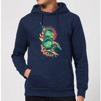 DC Comics Aquaman Xebel Hoodie - Navy | Size: Medium