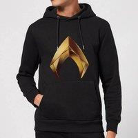 DC Comics Aquaman Symbol Hoodie - Black | Size: Large
