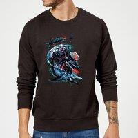 DC Comics Aquaman Black Manta & Ocean Master Sweatshirt - Black | Size: 2XL