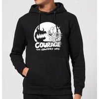 Cartoon Network Courage The Cowardly Dog Spotlight Hoodie - Black | Size: 2XL