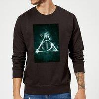 Harry Potter Hallows Painted Sweatshirt - Black | Size: 2XL