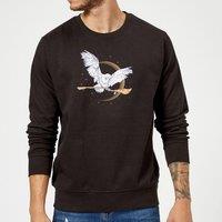 Harry Potter Hedwig Broom Sweatshirt - Black | Size: XL