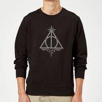 Harry Potter Deathly Hallows Sweatshirt - Black | Size: 4XL